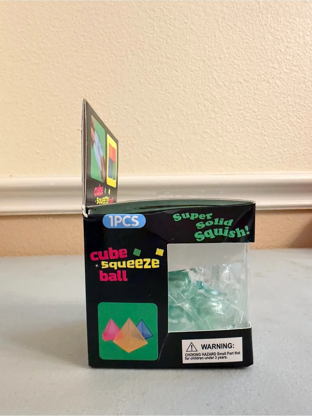 Cube Squeeze Ball (Super Solid Squish) sensory toy
